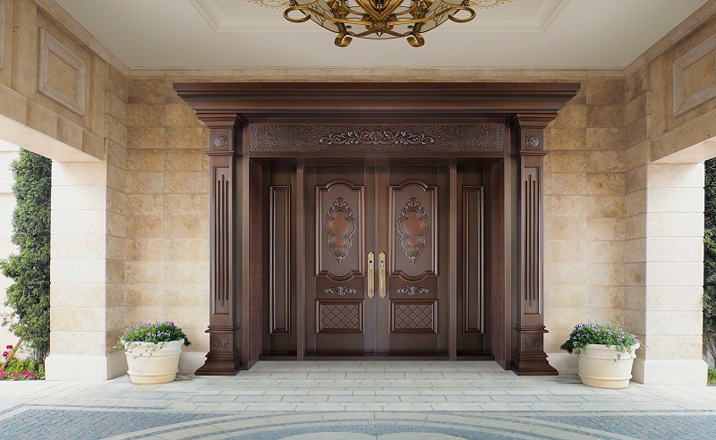 別墅銅門(mén)四開(kāi)門(mén)