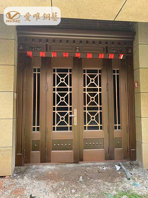愛(ài)唯銅藝銅門工程案例